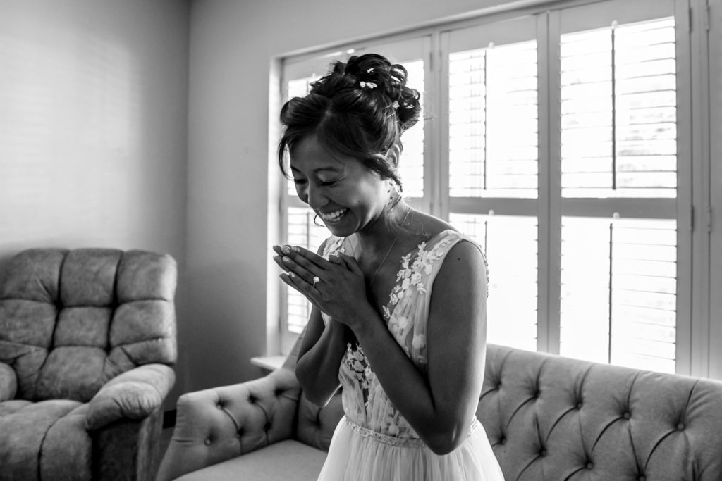 Bride getting ready at Bergheim Ranch in Boerne.  Photo by Shannon Cain Photography