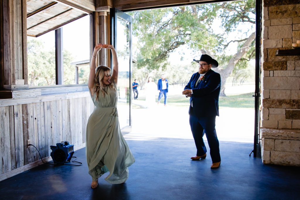 Bridal party entrance at Bergheim Ranch in Boerne.  Photo by Shannon Cain Photography