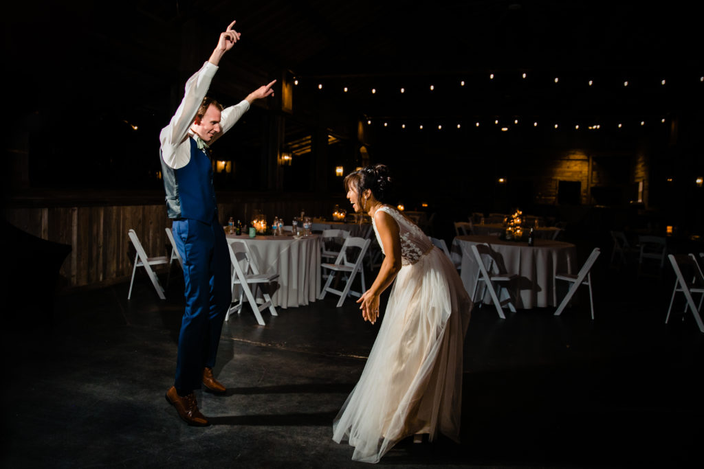 Bride and Groom share a last dance together at Bergheim Ranch in Boerne.  Photo by Shannon Cain Photography