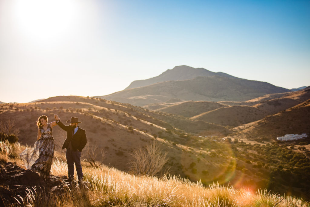 Adventure Engagement Session at Davis Mountain State Park.  Photography by Shannon Cain Photography.