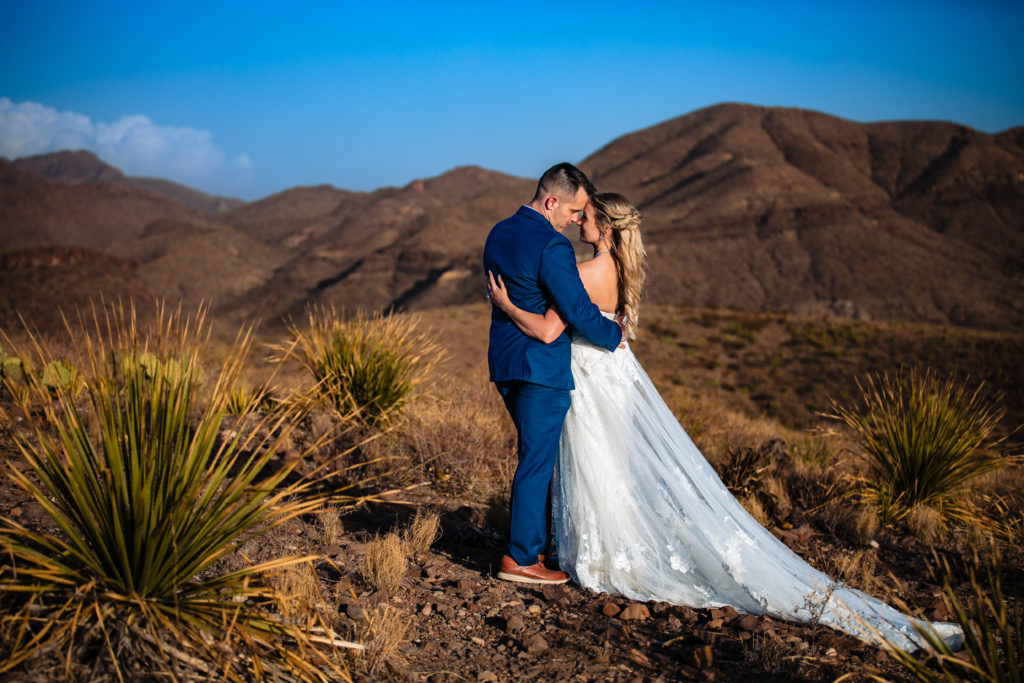 Couple gets married in Chisos Basin at Big Bend National Park.  Photography by Shannon Cain Photography.