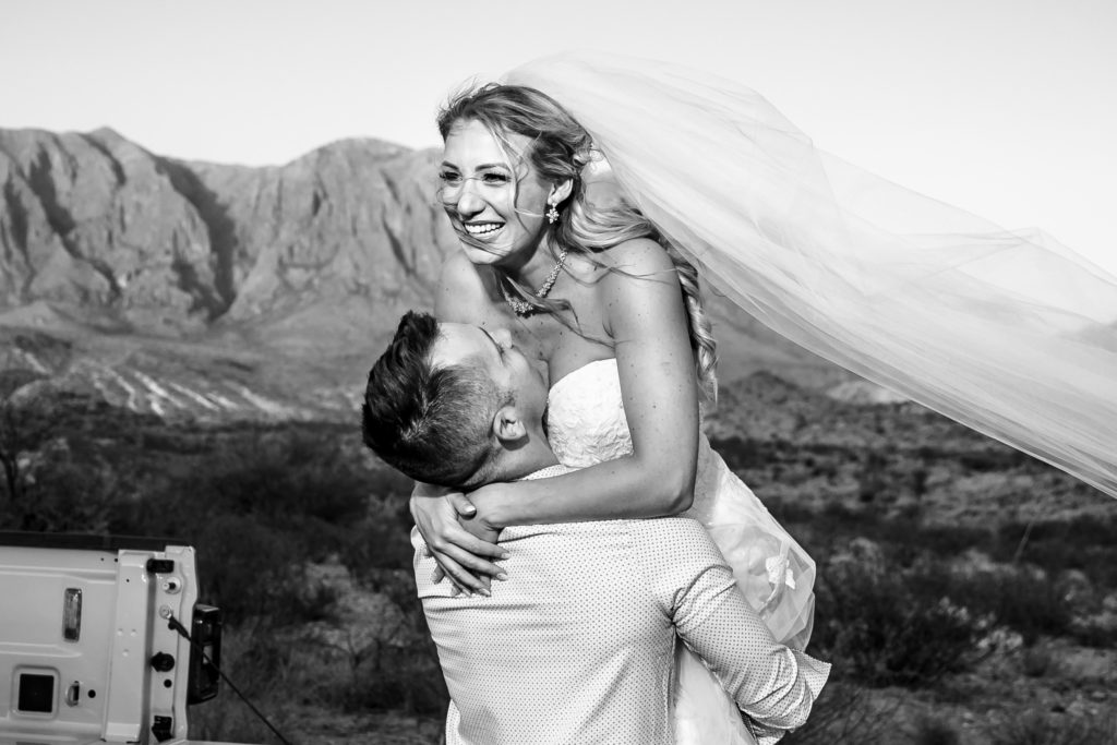 Bride and Groom elopement at Sotol Vista Big Bend National Park.  Photography by Shannon Cain Photography.