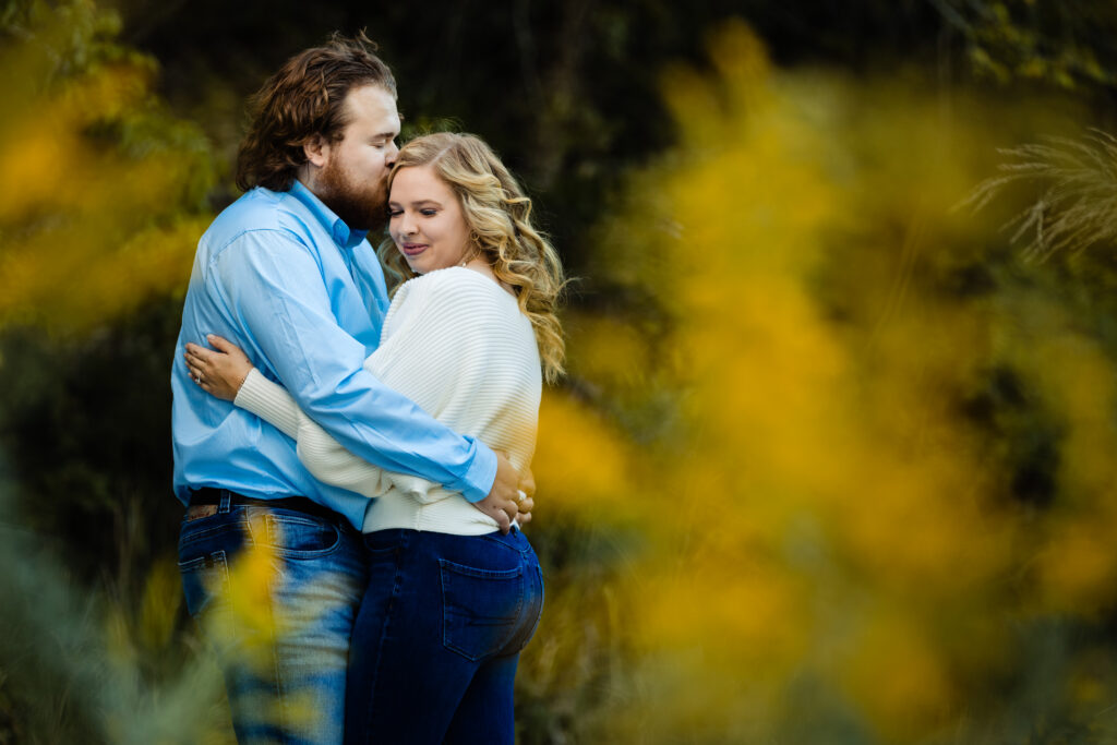 Fall Adventure Engagement Session at Lost Maples State Park.  Shannon Cain Photography.