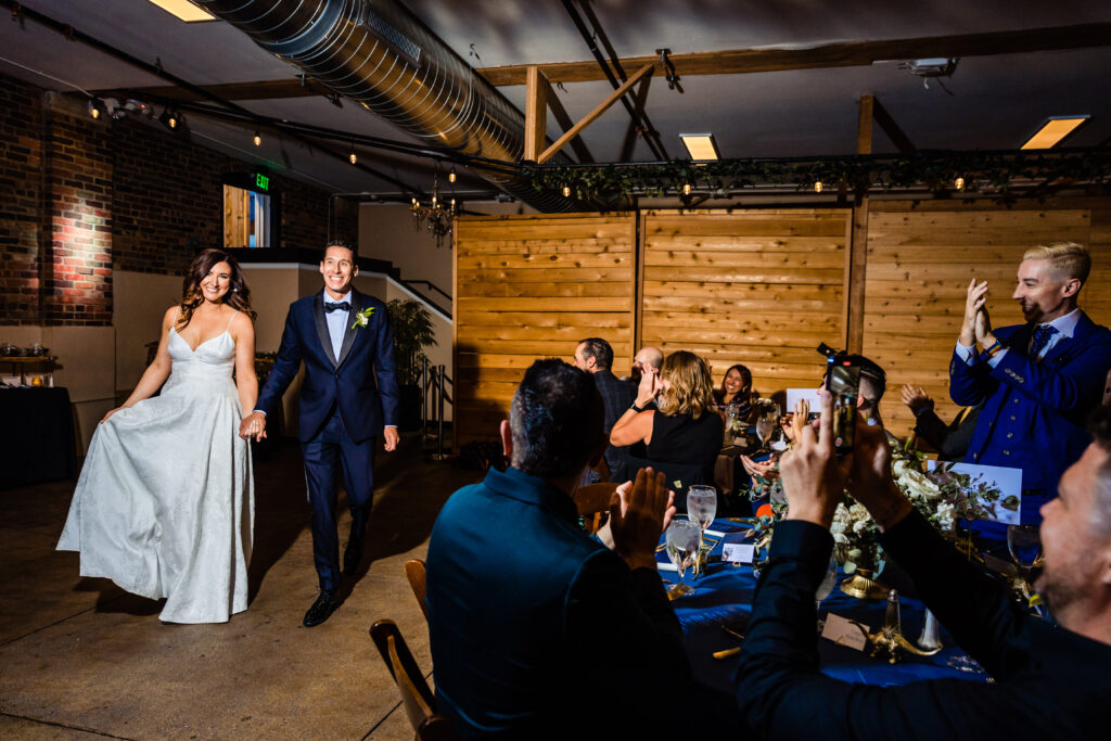 Jessie and Eric get married at Upper Larimer in Downtown Denver- historic art district.  Shannon Cain Photography