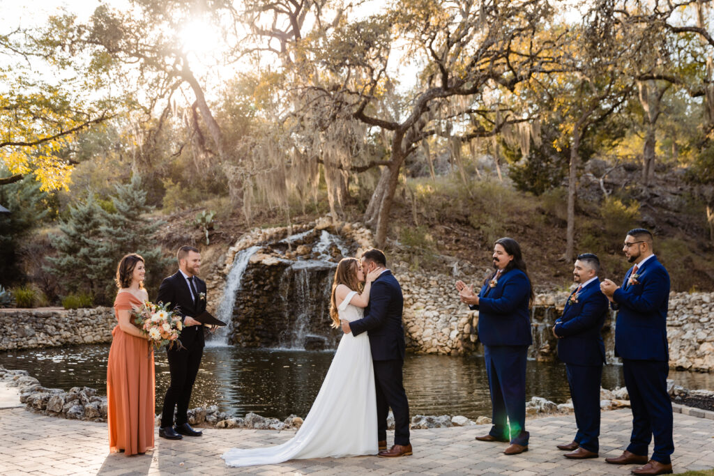 Megan and Christian's fall wedding at Hidden Falls Events in Spring Branch, TX.  Shannon Cain Photography